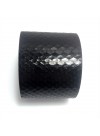 Python leather bracelet in shinny black 5 cm -metal fastening