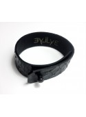 Python leather bracelet 2cm - metal fastening