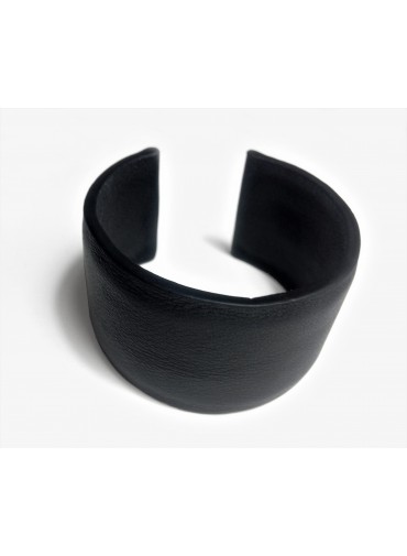 Cow leather Bracelet 3.5cm - with metal base