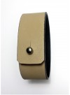 Bracelet Agneau Beige clair 2.5cm - fermeture métal