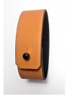 Bracelet Agneau Orange 2.5cm - fermeture métal