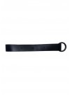 Sangle ajustable cuir vachette noir - extension - ceinture + anneau mousqueton canon de fusil - 3x60cm