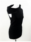 Transformable tubular Dress - black jersey viscose
