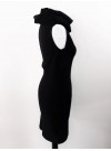 Transformable tubular Dress - black jersey viscose