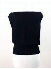 Transformable tank top 7 in 1 - wide armohles- black or white jersey viscose