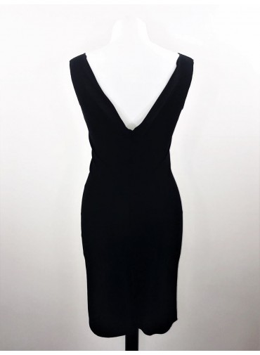 Transformable backless Dress - black or white jersey viscose