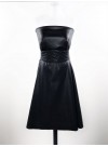 Transformable short dress -Baby-doll style - coated jersey in leather style